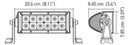 Hella Value Fit Sport 8in Light - 36W Dual Row Flood Beam - LED