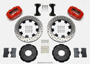 Wilwood Forged Dynalite Front Hat Kit 12.19in Drilled Red 2002 Mitsubishi Lancer