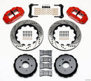 Wilwood Narrow Superlite 4R Rear Kit 14.00in Drill Red 97-04 Corvette C5/Z06 05-13 C6