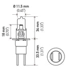 Hella Bulb H3C 12V 55W Xen Pure Ylw Xy (2)