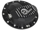 AFE Rear Differential Cover Black w/Machined Fins Nissan Titan XD 16-19 - w/Oil