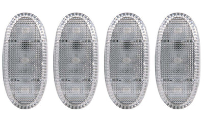 ANZO 2011-2016 Ford F-350 LED Fender Light Kit Clear 2pc Amber / 2pc Red