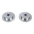 Power Stop 11-13 Infiniti QX56 Rear Evolution Drilled & Slotted Rotors - Pair