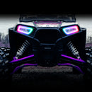 Oracle 14-21 Polaris RZR 900/1000 Turbo Dynamic RGB+A Seq Turn Signal Headlight Halo Kit- ColorSHIFT