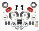 Wilwood Dynapro Dust-Boot Front Kit 11.00in Red 74-80 Pinto/Mustang II Disc Spindle only