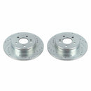Power Stop 17-18 Mercedes-Benz C300 Rear Evolution Drilled & Slotted Rotors - Pair
