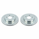 Power Stop 18-19 Nissan Leaf Rear Evolution Drilled & Slotted Rotors - Pair