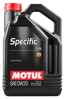 Motul 5L OEM Synthetic Engine Oil ACEA A1/B1 Specific 5122 0W20 - Case of 4