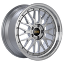 BBS LM 18x9 5x114.3 ET42 Diamond Silver Center Diamond Cut Lip Wheel - 82mm PFS/Clip Required