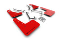 Rally Armor 2009-11 Ford Focus MK2 RS Red Mud Flap Black Logo