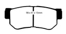 EBC 08-09 Hyundai Azera 3.3 Redstuff Rear Brake Pads