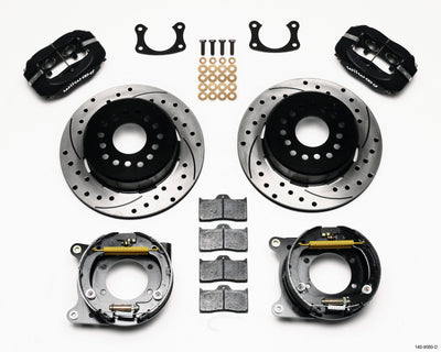 Wilwood Forged Dynalite P/S Park Brake Kit Drilled New Big Ford 2.50in offset Staggered Shock
