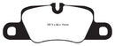 EBC 12-15 Porsche 911 (991) (Cast Iron Rotor only) 3.8 Carrera S Redstuff Rear Brake Pads