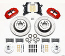 Wilwood Narrow Superlite 6R Front Hub & 1PC Rtr Kit 12.88in-Red 60-68 Ford / Mercury Full Size