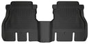 Husky Liners 19-23 Jeep Wrangler JLU WeatherBeater Second Row Black Floor Liners