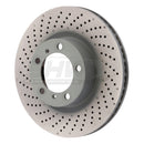 SHW 09-16 Porsche 911 Carrera w/o Ceramic Brake Left Front Drill-Dimp MB Brake Rotor (99735140101)