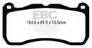 EBC 13-14 Ford Mustang GT500 Bluestuff Front Brake Pads