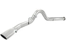 aFe Atlas 5in DPF-Back Aluminized Steel Exh Sys, Ford Diesel Trucks 11-14 v8-6.7L (td) Polished tip