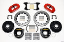 Wilwood Narrow Superlite 4R Rear P-Brk Kit 12.88in Drilled Red Chevy 12 Bolt-Spec 3.15in Bearing