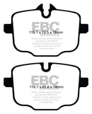 EBC 2021+ BMW M3/M4 3.0TT (G80/G82/G83 w/Cast Iron Rotors) Redstuff Rear Brake Pads