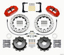 Wilwood Narrow Superlite 4R Rear Kit 12.88in Drilled Red 2008-2012 Subaru WRX w/Lines