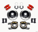 Wilwood D154 P/S P-B Kit Drilled-Red Mopar/Dana 2.36in Off w/Snap Ring Bearing