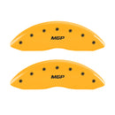 MGP 2 Caliper Covers Engraved Front MGP Yellow Finish Black Characters 2005 Toyota Tundra