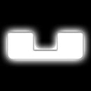 ORACLE Lighting Universal Illuminated LED Letter Badges - Matte White Surface Finish - U