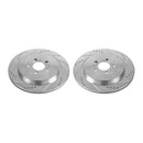 Power Stop 13-14 Ford Mustang Rear Evolution Drilled & Slotted Rotors - Pair