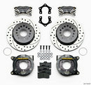 Wilwood Forged Dynalite P/S P-B Kit Drilled Polished Mopar/Dana 2.36in Off w/Snap Ring Bearing