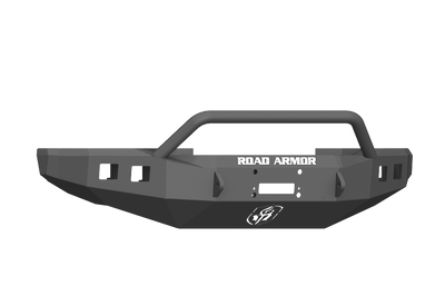 Road Armor 17-20 Ford F-250 Stealth Wide Fender Front Winch Bumper w/Pre-Runner Guard - Tex Blk