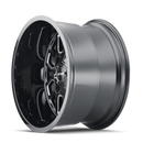 Mayhem 8107 Cogent 20x9 / 5x127 BP / 0mm Offset / 87mm Hub Black w/ Milled Spokes Wheel
