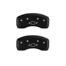 MGP 4 Caliper Covers Engraved Front & Rear Bowtie Red finish silver ch