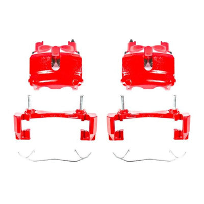 Power Stop 99-02 Jeep Grand Cherokee Front Red Calipers w/Brackets - Pair