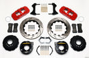Wilwood AERO4 Rear P-Brake Kit 14.00in Drill Red Mopar/Dana 2.36in Off w/Snap Ring Bearing