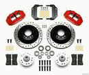 Wilwood Narrow Superlite 6R Front Hub & 1PC Rtr Kit 12.88in Drilled -Red Magnum Force Drop Spindle