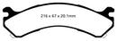 EBC 01-05 Chevrolet Silverado 3500 (2WD) Yellowstuff Rear Brake Pads