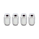 McGard Hex Lug Nut (Cone Seat) M12X1.5 / 13/16 Hex / 1.5in. Length (4-Pack) - Chrome