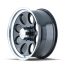 ION Type 171 16x8 / 5x135 BP / -5mm Offset / 87mm Hub Black/Machined Wheel
