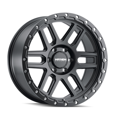 Mayhem 8304 Delta 17x9 / 5x127 BP / -12mm Offset / 78.1mm Hub Matte Black Wheel