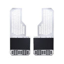 Putco 15-19 Chevy Silv/Sierra HD Dually (Front) - Set of 2 Mud Skins - Brushed SS w/ Hex Shield