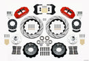 Wilwood Narrow Superlite 6R Front Hub Kit 14.00in Drill Red 1965-1969 Mustang Drum Spindle