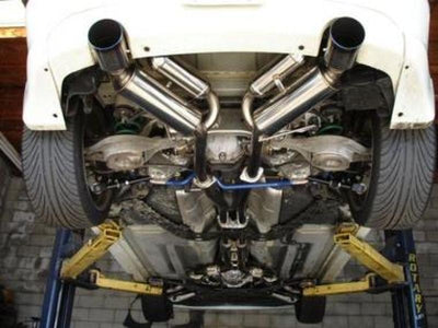 HKS 03-07 G35 Dual Hi-Power Ti Tip Catback Exhaust (SUS304 NO COATING)