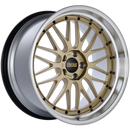 BBS LM 20x10.5 5x114.3 ET20 CB66 Gold Center Diamond Cut Lip Wheel