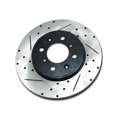 BLOX Racing Slotted And Cross-Drilled Rotor Left Side