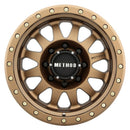 Method MR304 Double Standard 17x8.5 0mm Offset 8x6.5 130.81mm CB Method Bronze Wheel