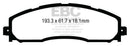 EBC 13+ Ford F250 (inc Super Duty) 6.2 (2WD) Extra Duty Rear Brake Pads