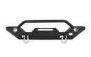 Fishbone Offroad 87-06 Jeep TJ/YJ Wrangler TJ/YJ Steel Front Bumper W/LEDs - Blk Textured Pawdercoat