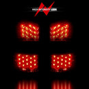 ANZO 2000-2006 Chevrolet Suburban LED Taillights Red/Clear