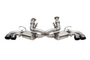 Corsa 20-25 Corvette C8 3in Valved Cat-Back 4.5in Blk Quad Tips Fits Factory Perf Exhaust DeletesAFM